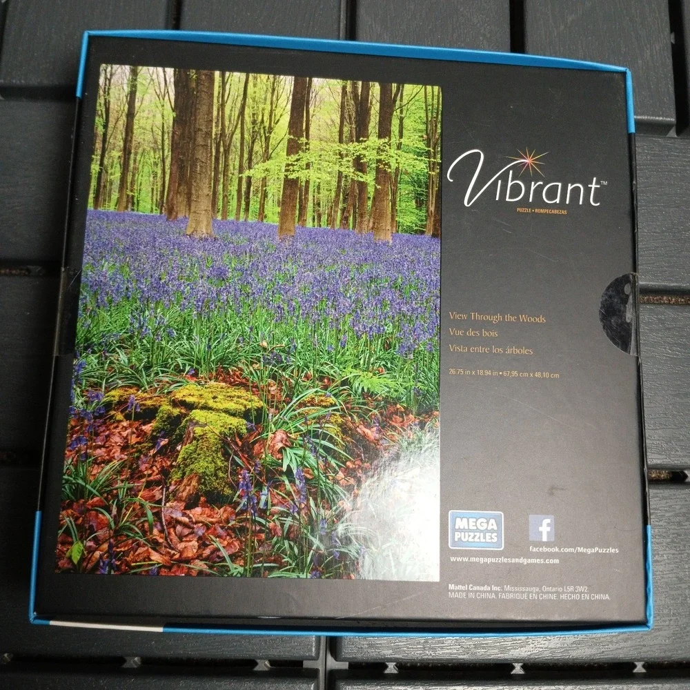 Vibrant 1000 Pieces Jigsaw Puzzle View‎ Through The Woods MEGA PUZZLES -RB